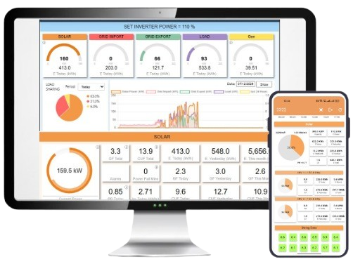 eSenZ PC-based SCADA dashboard